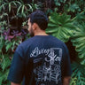Camiseta oversized estampada — camiseta vestampada nas costas