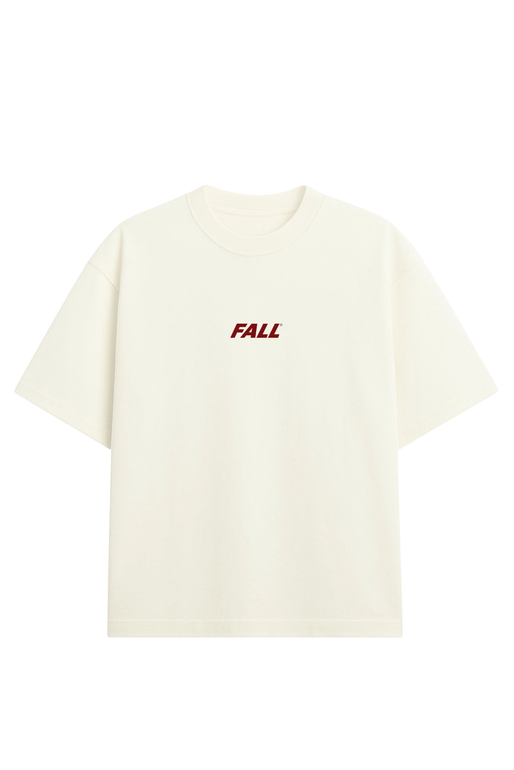 Camiseta Heavy Oversized Creative Art Off-White masculina com estampa frontal design gráfico moderno Fall