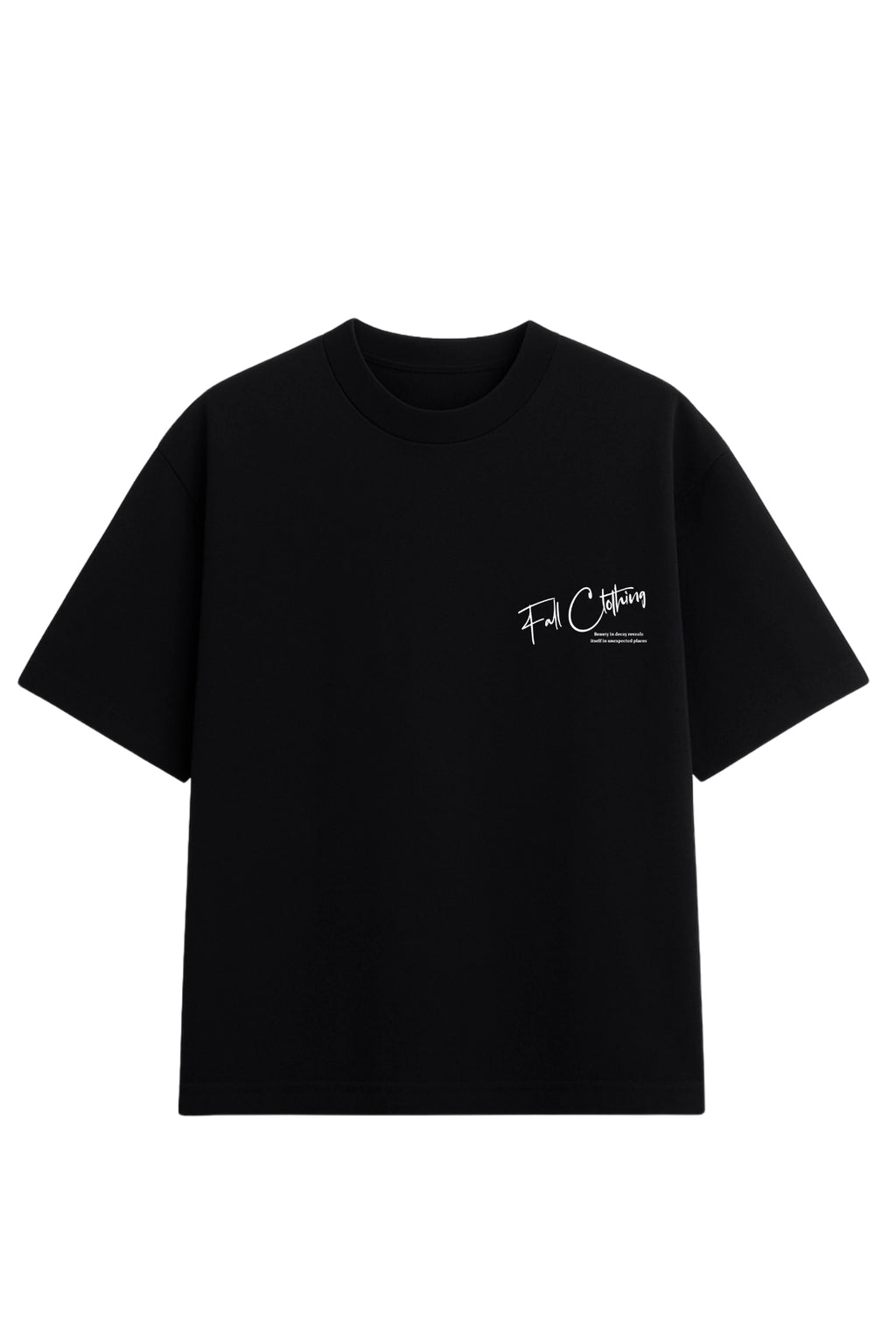 Gola careca redonda reforçada em camiseta de algodão gramatura alta cor preta