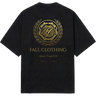 KIT 3 CAMISETAS PRETAS - MINIMALISMO — modelo vestindo peças do kit, vista traseira