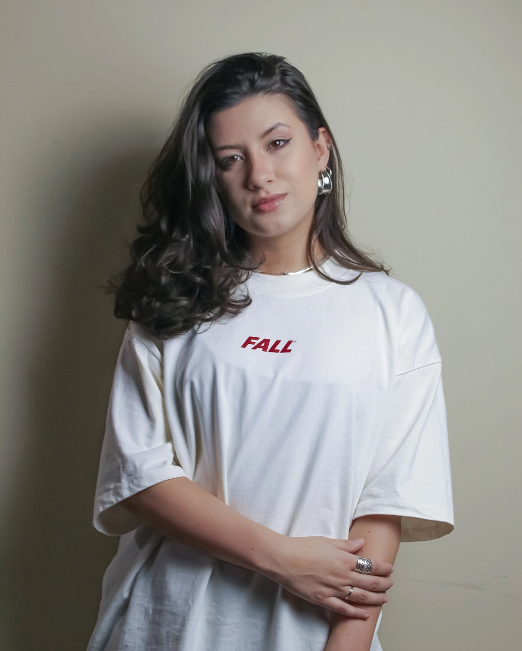 Gola canelada grossa e estruturada camiseta heavyweight algodão premium toque macio