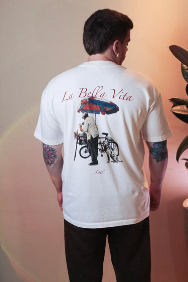 Camiseta Ice Cream Man — close na estampa exclusiva e detalhe da arte