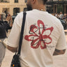 Camiseta Flower — camiseta vista frontal com estampa