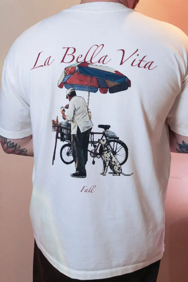 zoom na estampa camiseta branca